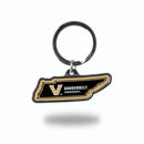 Vanderbilt Commodores State Shaped Keychain