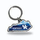 Kentucky Wildcats Resort Design State Shaped Keychain - Kentucky