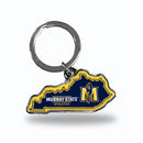 Murray State Racers State Shaped Keychain