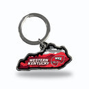 Western Kentucky Hilltoppers Resort Design State Shaped Keychain - Kentucky
