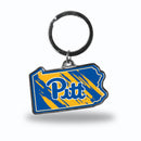 Pitt Panthers Pennsylvania State Shaped Keychain