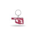 Oklahoma University - Oklahoma State Shaped Keychain