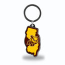 Rowan Profs State Shaped Keychain