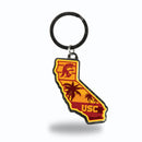 Southern California Trojans Resort Design State Shaped Keychain - California