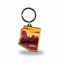 Arizona Cardinals Resort Design State Shaped Keychain - Arizona