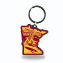 Minnesota University - Minnesota State Shaped Keychain