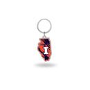 Illinois University - Illinois State Shaped Keychain