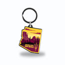 Arizona State Sun Devils Resort Design State Shaped Keychain - Arizona