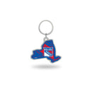 Rangers - NY - New York State Shaped Keychain
