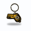 Boston Bruins State Shaped Keychain - Massachusetts