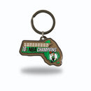 Boston Celtics 18 Time NBA Champions State Shaped Keychain - MA