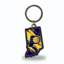 Pacers - Indiana State Shaped Keychain