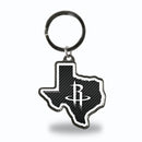 Rockets - Carbon Fiber Design - Texas Shaped Keychain