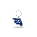 Lightning - Florida State Shaped Keychain
