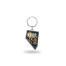 Golden Knights - Nevada State Shaped Keychain