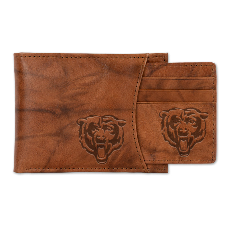 Bears Genuine Leather 2-In-1 Slider Wallet Set