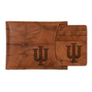 Indiana University Genuine Leather 2-In-1 Slider Wallet Set