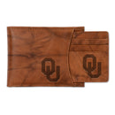 Oklahoma University Genuine Leather 2-In-1 Slider Wallet Set