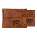 Kansas State University Genuine Leather 2-In-1 Slider Wallet Set