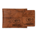 Packers Genuine Leather 2-In-1 Slider Wallet Set