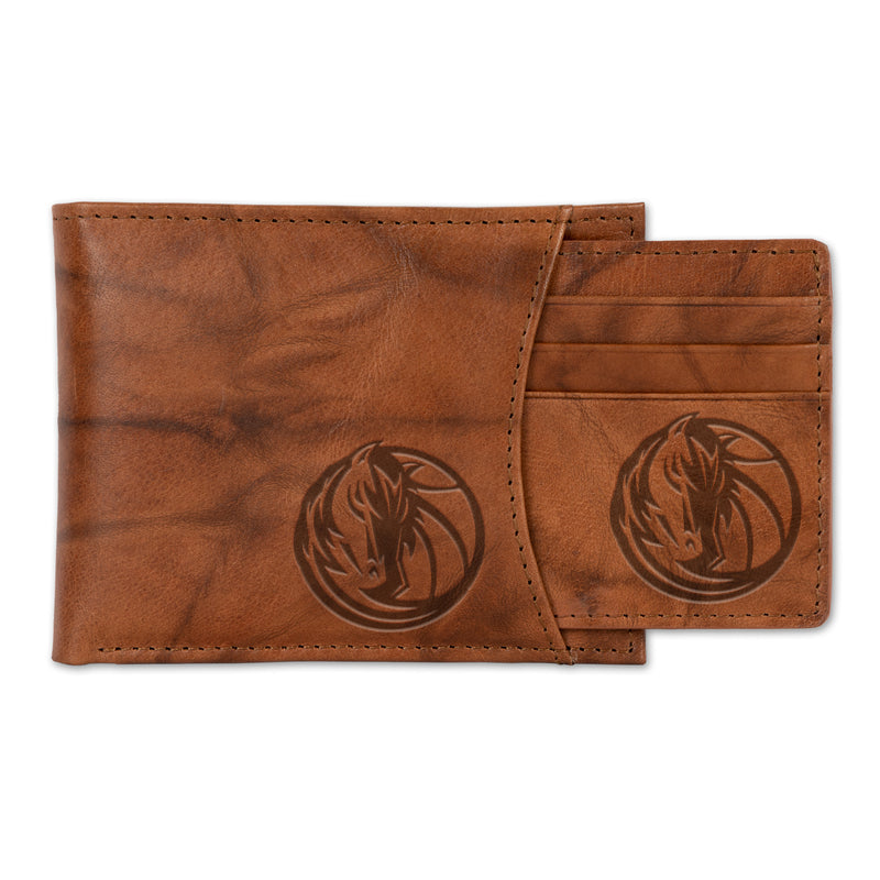 Mavericks Genuine Leather 2-In-1 Slider Wallet Set