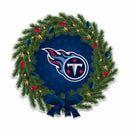 Titans Holiday Wreath Shape Cut Pennant