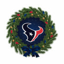 Houston Texans Shape Cut Pennant - Holiday Wreath