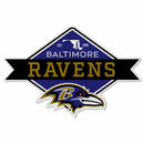 Ravens Shape Cut Logo With Header Card - Diamond Design