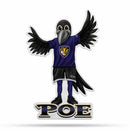 Ravens Shape Cut Mascot Logo Pennant with Header Card