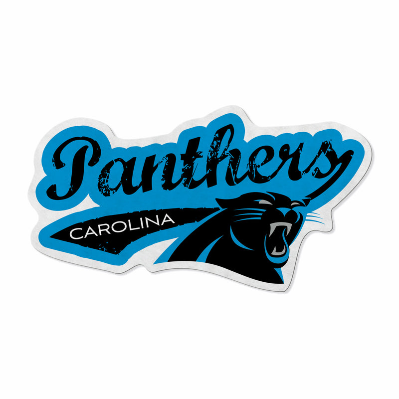 Panthers - Cr Shape Cut Logo With Header Card - Distressed Design