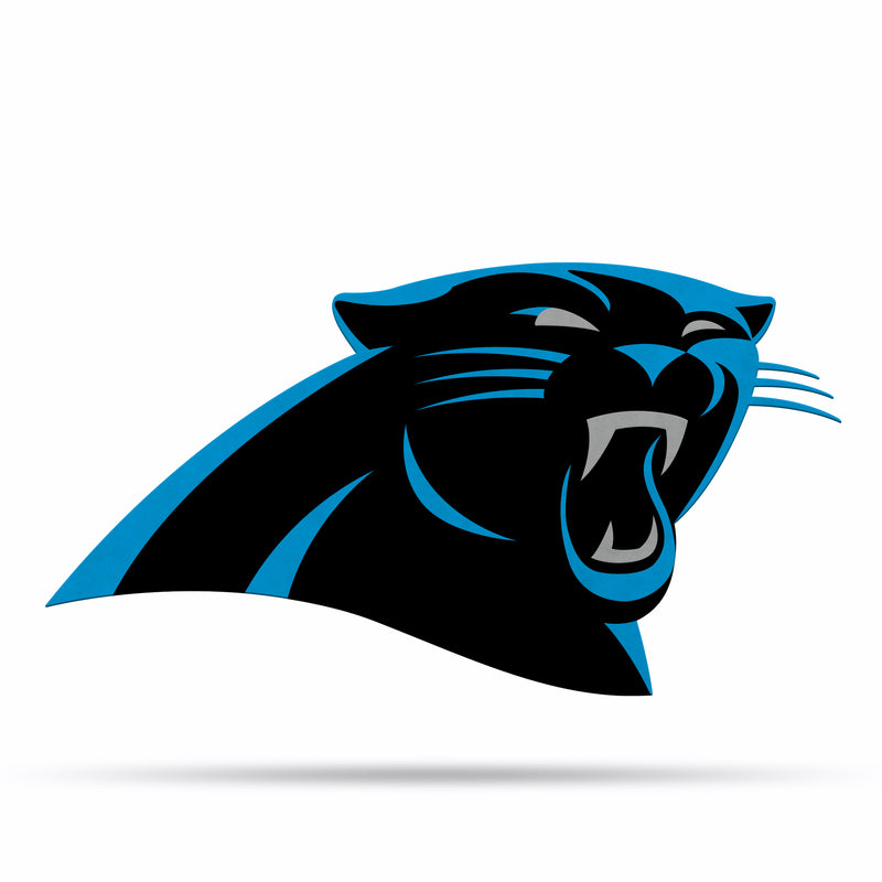 NFL Carolina Panthers Classic Team Logo Shape Cut Pennant - Home and Living Room Décor - Soft Felt EZ to Hang By Rico Industries