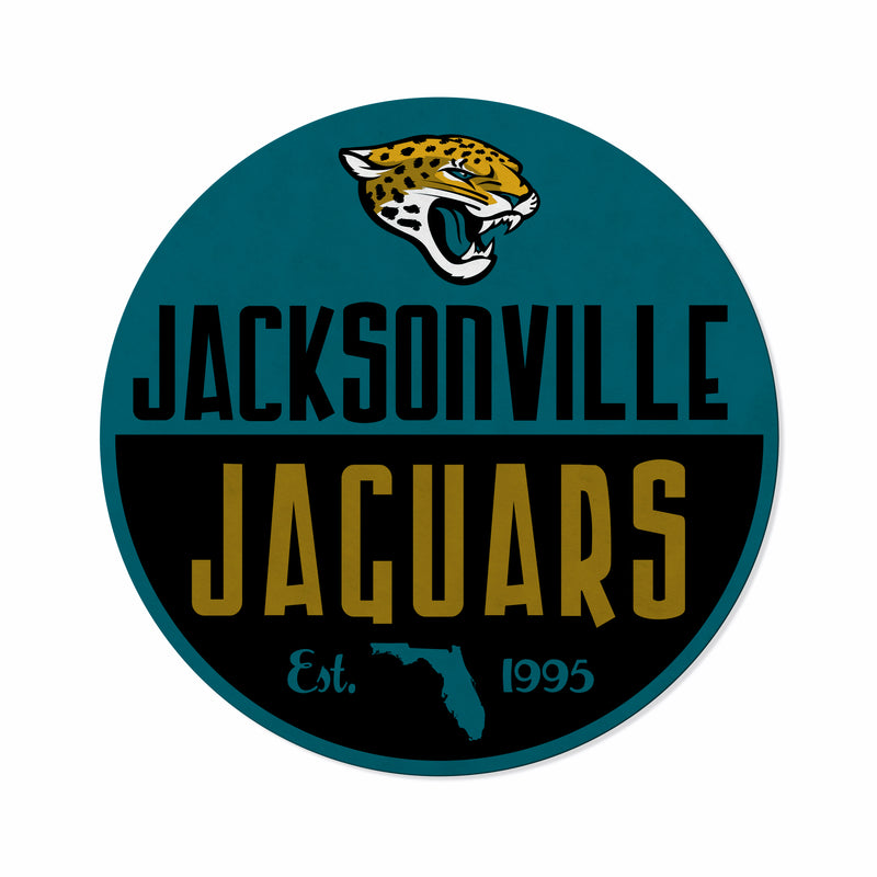 Jaguars Shape Cut Logo With Header Card - Classic Design