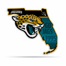 NFL Jacksonville Jaguars Classic State Shape Cut Pennant - Home and Living Room Décor - Soft Felt EZ to Hang By Rico Industries