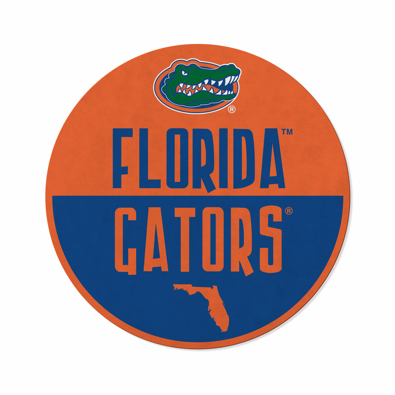 Florida University Shape Cut Logo With Header Card - Classic Design
