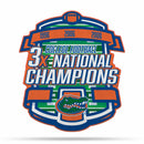 NCAA Florida Gators Multi Time Championship Shape Cut Pennant - Home and Living Room Décor - Soft Felt EZ to Hang By Rico Industries