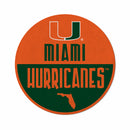 Miami University Shape Cut Logo With Header Card - Classic Design