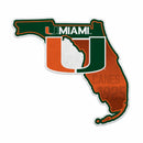 Miami Hurricanes Shape Cut Pennant - State
