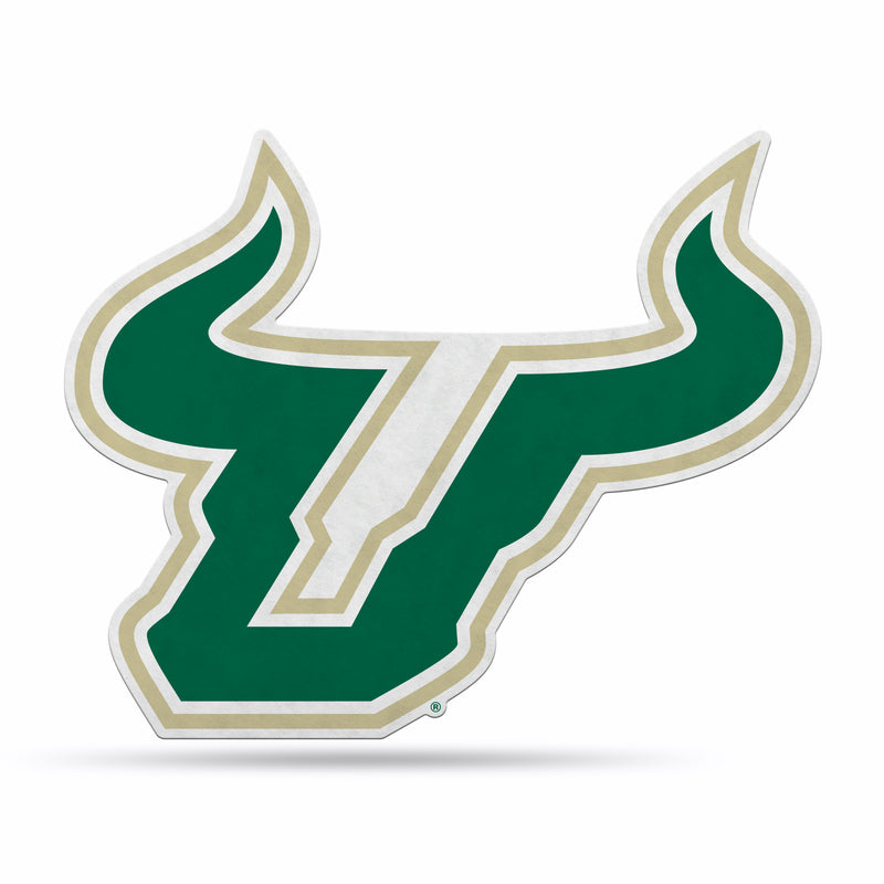 NCAA South Florida Bulls Classic Team Logo Shape Cut Pennant - Home and Living Room Décor - Soft Felt EZ to Hang By Rico Industries