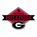 Georgia University Shape Cut Logo With Header Card - Diamond Design