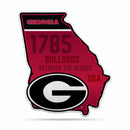 NCAA Georgia Bulldogs Classic State Shape Cut Pennant - Home and Living Room Décor - Soft Felt EZ to Hang By Rico Industries