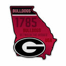 Georgia Bulldogs 18" State Shape Cut Pennant
