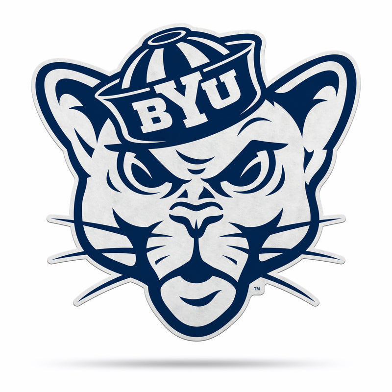 NCAA BYU Cougars Classic Mascot Shape Cut Pennant - Home and Living Room Décor - Soft Felt EZ to Hang By Rico Industries