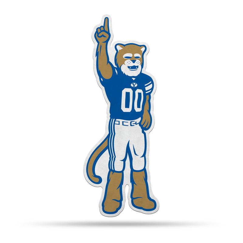 NCAA BYU Cougars Classic Mascot Shape Cut Pennant - Home and Living Room Décor - Soft Felt EZ to Hang By Rico Industries