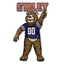NFL Chicago Bears Classic Mascot Shape Cut Pennant - Home and Living Room Décor - Soft Felt EZ to Hang By Rico Industries