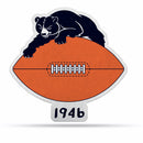 NFL Chicago Bears Retro Shape Cut Pennant - Home and Living Room Décor - Soft Felt EZ to Hang By Rico Industries
