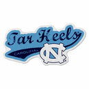 North Carolina University Shape Cut Logo With Header Card - Distressed Design