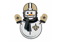 Saints Snowman Shape Cut Pennant