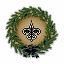 Saints Holiday Wreath Shape Cut Pennant