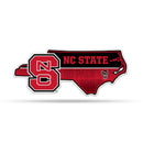 NCAA N.Carolina State Wolfpack Classic State Shape Cut Pennant - Home and Living Room Décor - Soft Felt EZ to Hang By Rico Industries