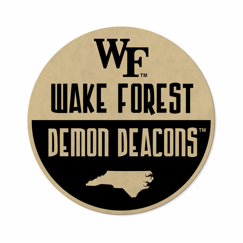 Wake Forest Shape Cut Logo With Header Card - Classic Design